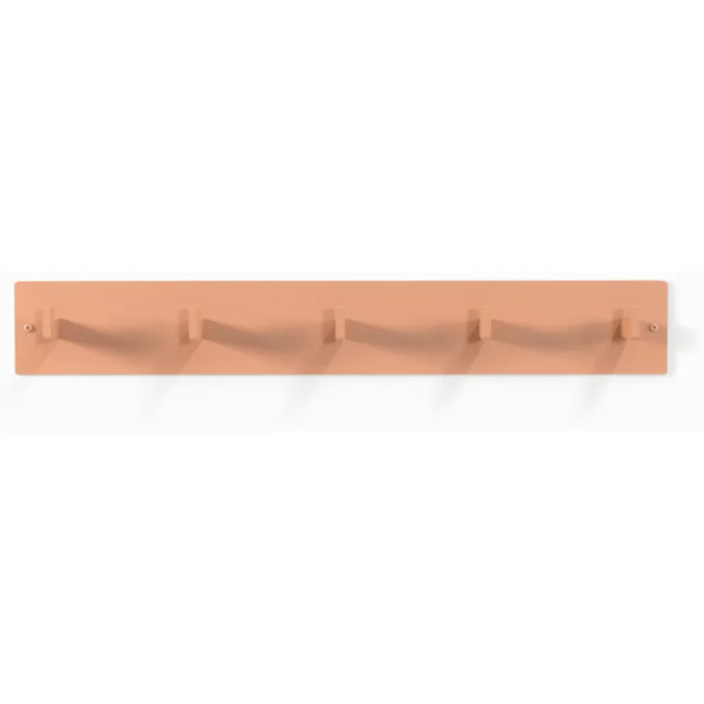 Spinder Design Garderobenleiste Hesta Orange Stahl 10 cm - Farbe: Terracotta - Garderobenleiste