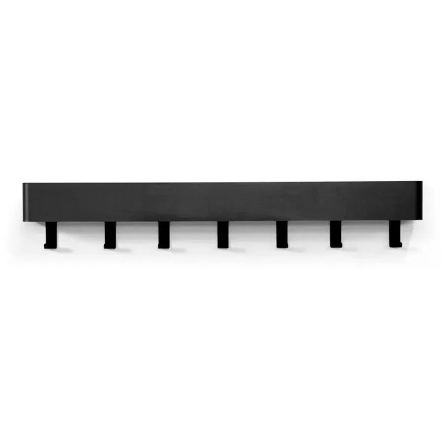 Spinder Design Garderobenleiste Hesta Schwarz Stahl 12 cm - Garderobenleiste