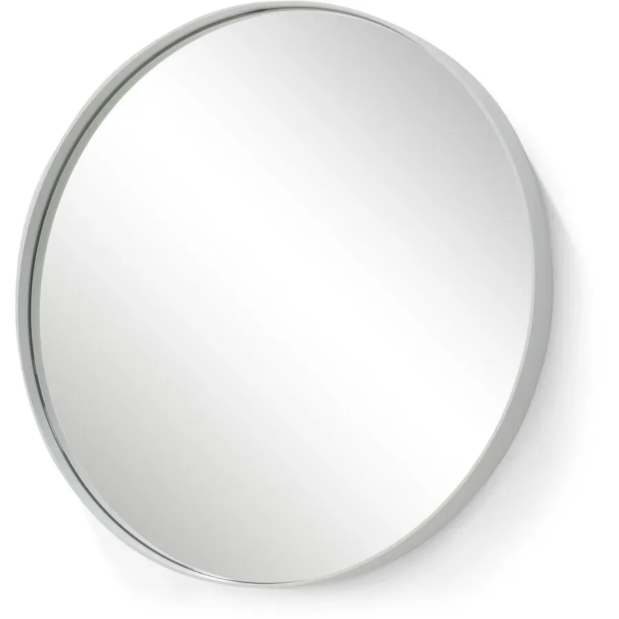 Spinder Design Spiegel Hesta Weiss Stahl 60 cm 60 cm - Material: Stahl/Glas - Spiegel