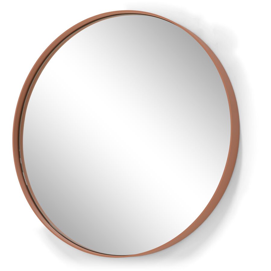 Spinder Design Spiegel Hesta Orange Stahl 60 cm 60 cm - Farbe: Terracotta - Material: Stahl/Glas - Spiegel