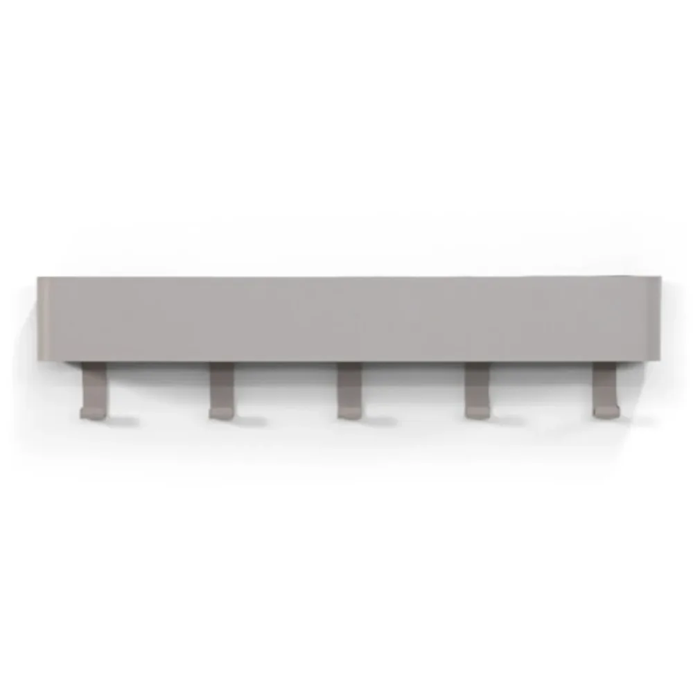 Spinder Design Garderobenleiste Hesta Beige Stahl 12 cm - Farbe: taupe - Garderobenleiste