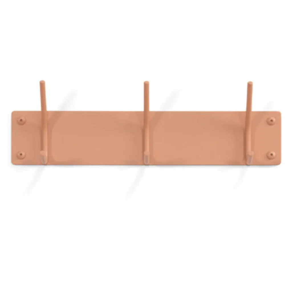 Spinder Design Garderobenleiste Hesta Orange Stahl 12 cm - Farbe: Terracotta - Garderobenleiste