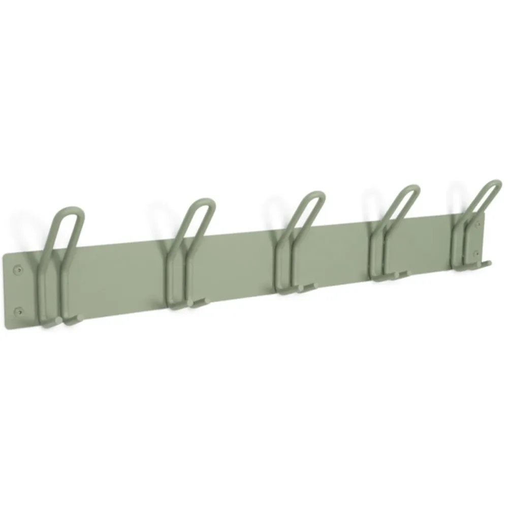 Spinder Design Garderobenleiste Hesta Grün Stahl 14 cm - Farbe: Dusty Green - Garderobenleiste