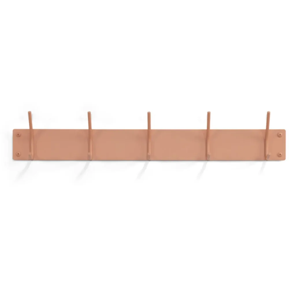 Spinder Design Garderobenleiste Hesta Orange Stahl 12 cm - Farbe: Terracotta - Garderobenleiste