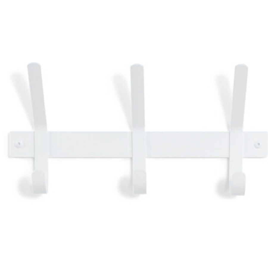 Spinder Design Garderobenleiste Hesta Weiss Stahl 21 cm - Garderobenleiste