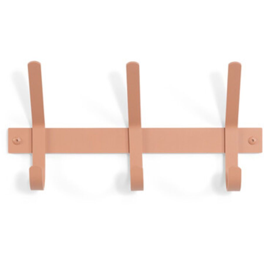 Spinder Design Garderobenleiste Hesta Orange Stahl 21 cm - Farbe: Terracotta - Garderobenleiste