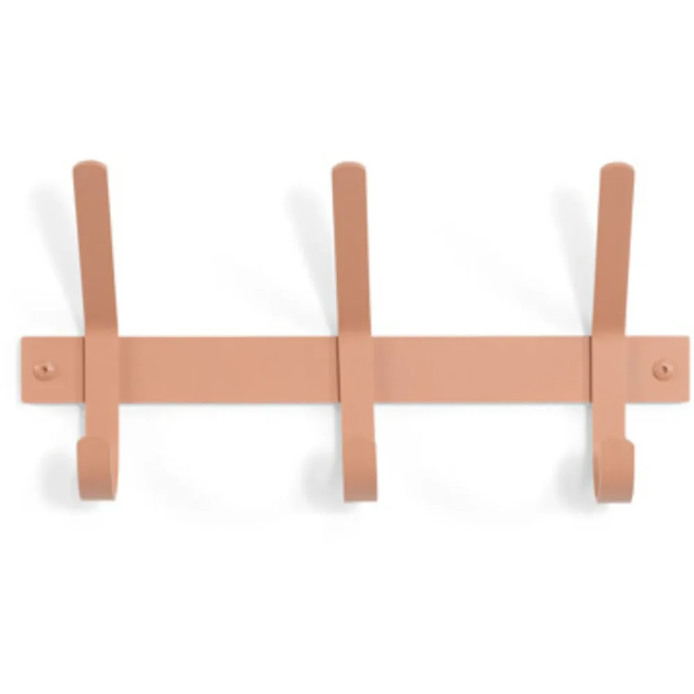 Spinder Design Garderobenleiste Hesta Orange Stahl 21 cm - Farbe: Terracotta - Garderobenleiste