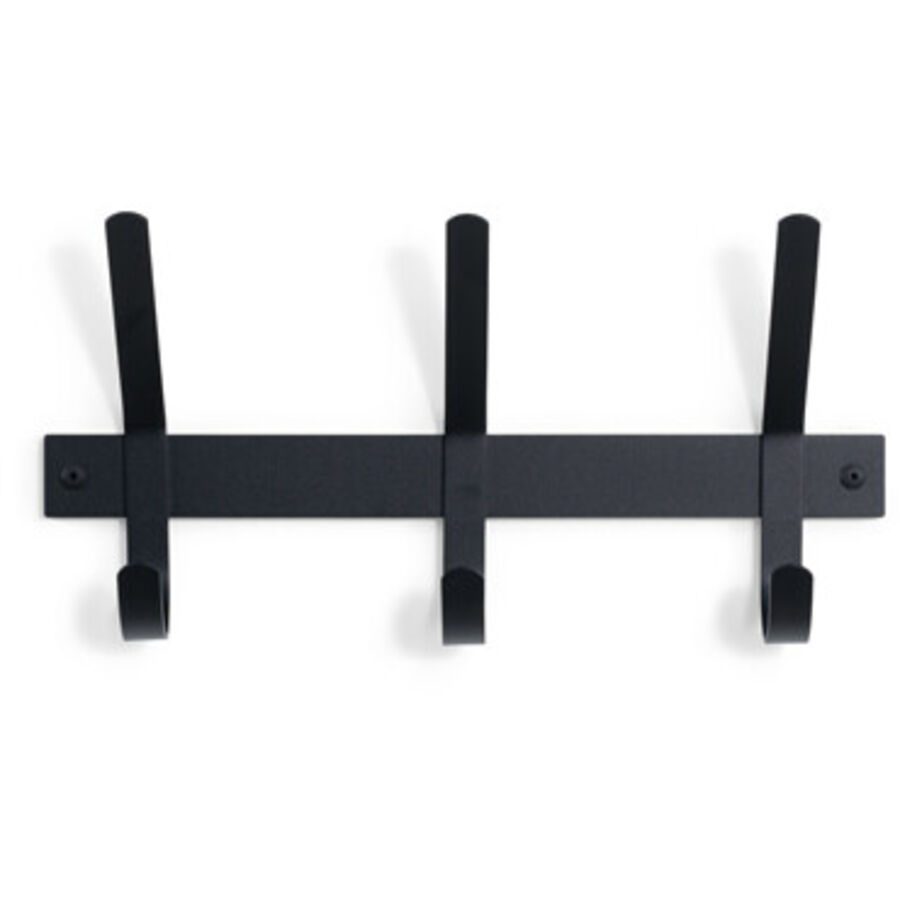 Spinder Design Garderobenleiste Hesta Schwarz Stahl 21 cm - Garderobenleiste