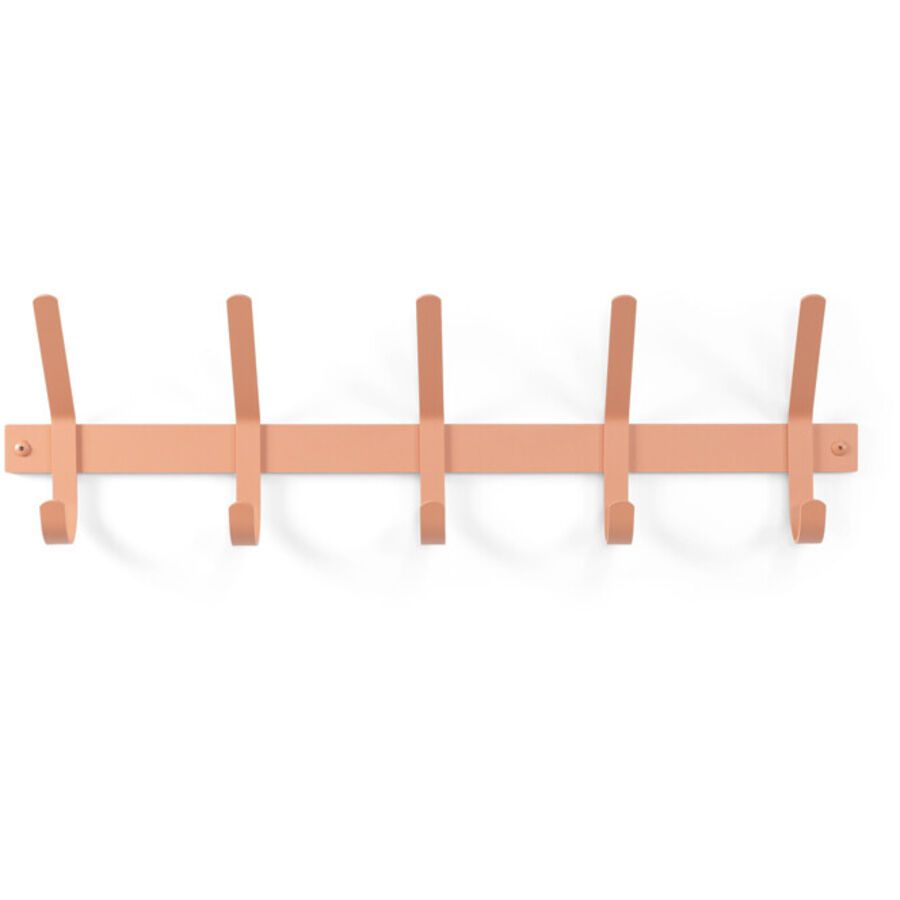 Spinder Design Garderobenleiste Hesta Orange Stahl 21 cm - Farbe: Terracotta - Garderobenleiste