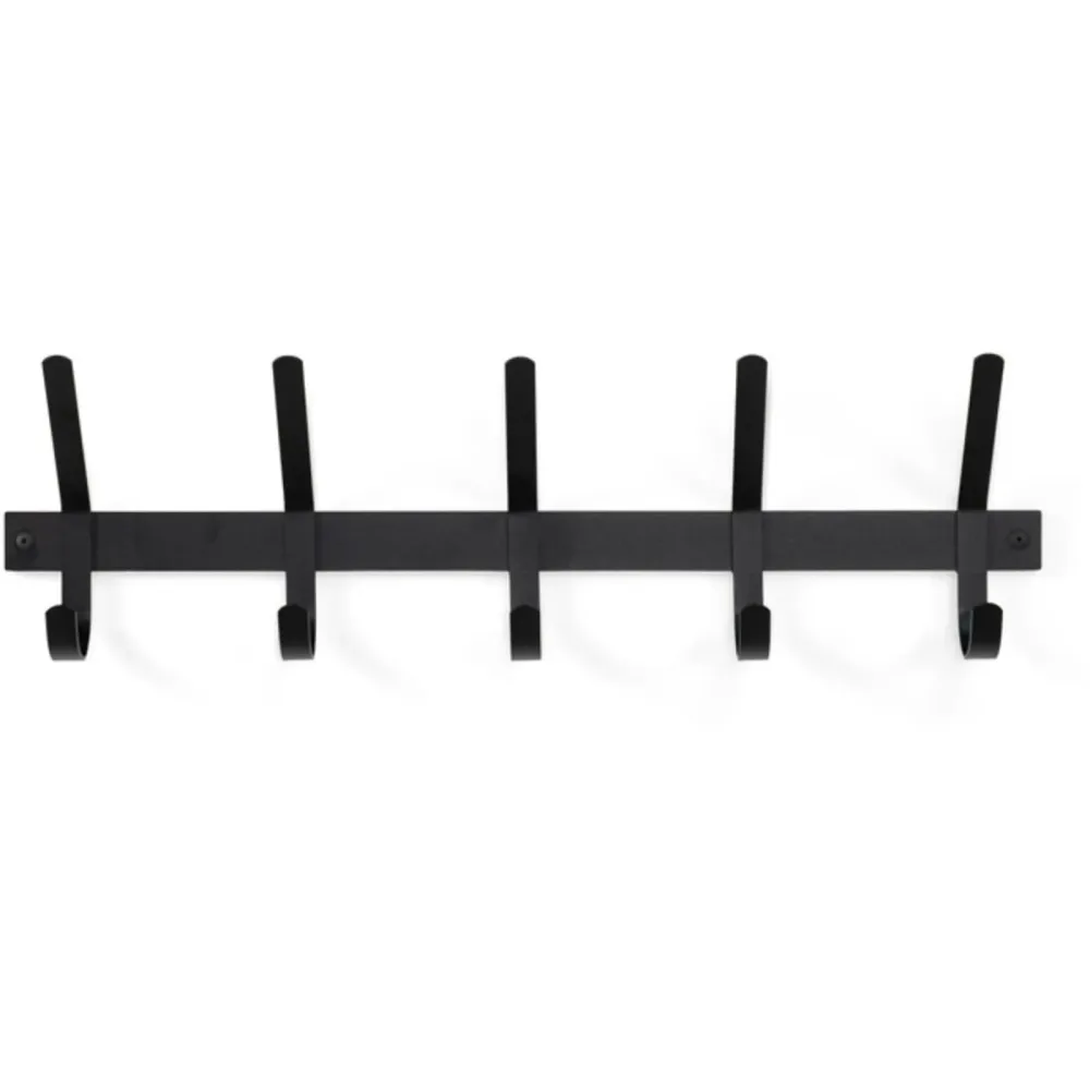Spinder Design Garderobenleiste Hesta Schwarz Stahl 21 cm - Garderobenleiste