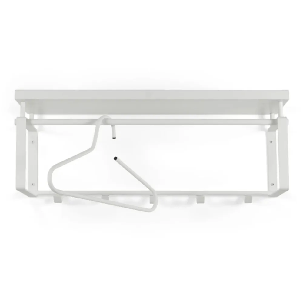 Spinder Design Garderobe Hesta Weiss Stahl 28 cm - Material: Stahl/Melanin - Garderobe