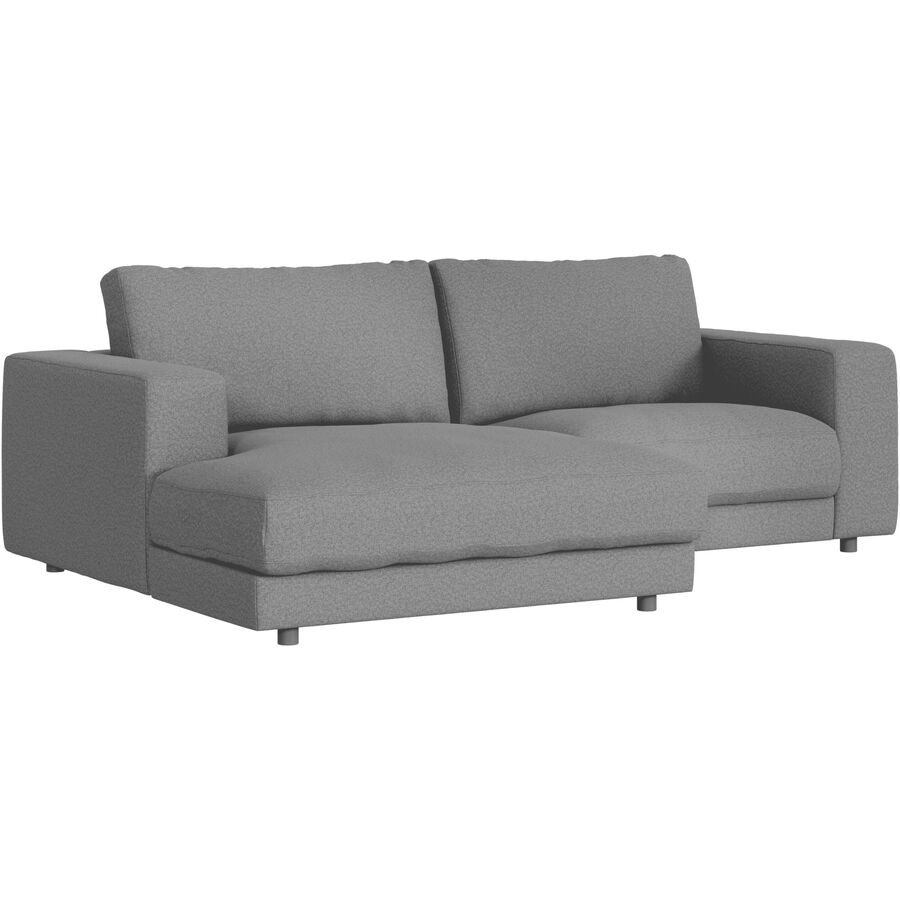 Ecksofa Ava Grau Stoff B 240 T 170 cm - Farbe: Grey - Material: Bezug: 100% Polyester - Möbel Konfigurator: Traummöbel individuell zusammenstellen -