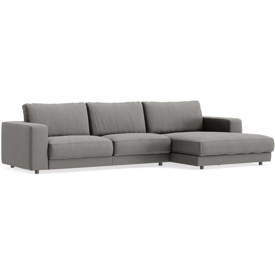 Ecksofa Ava Braun Stoff B 330 T 170 cm - Farbe: Brown - Material: Bezug: 100% Polyester - Möbel Konfigurator: Traummöbel individuell zusammenstellen -