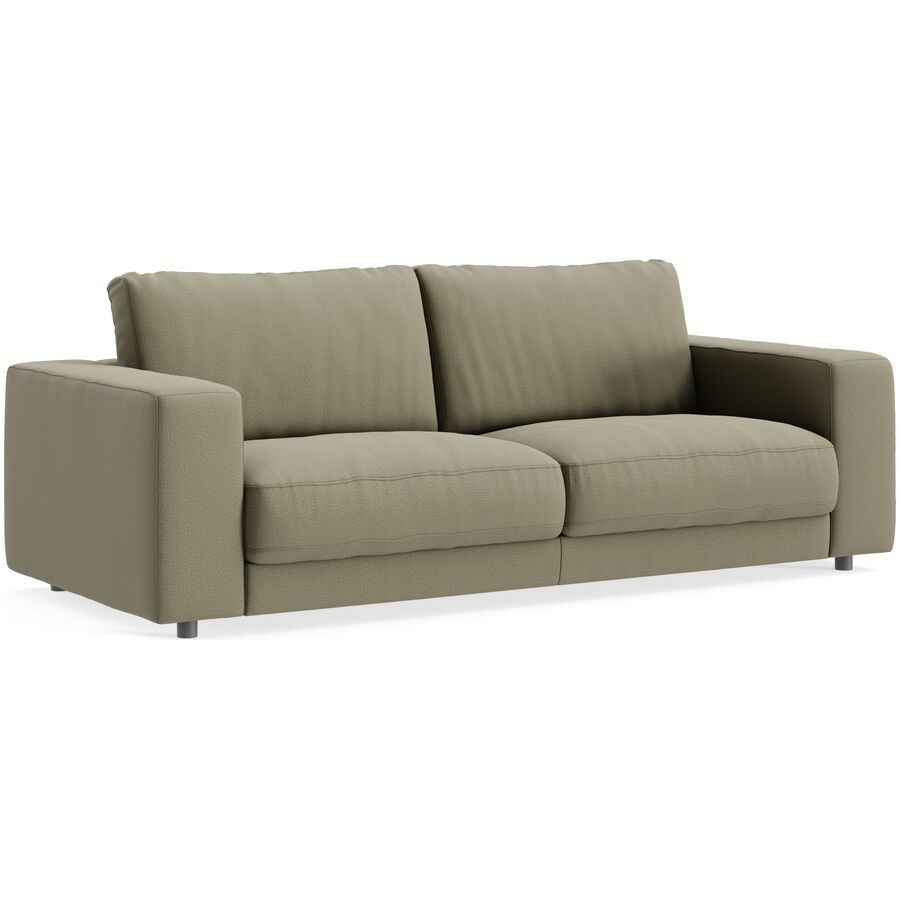 Sofa Ava Grün Stoff B 230 T 107 cm - Farbe: green - Material: Bezug: 100% Polyester - Möbel Konfigurator: Traummöbel individuell zusammenstellen -