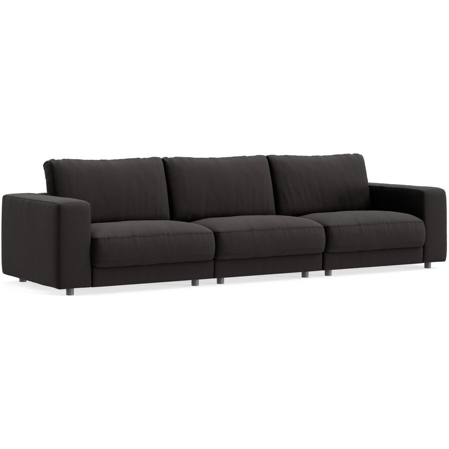 Sofa Ava Braun Stoff B 320 T 107 cm - Farbe: Espresso - Material: Bezug: 59,7% Polyester 34,4% Polyacryl 5,9% Viskose - Möbel Konfigurator: Traummöbel