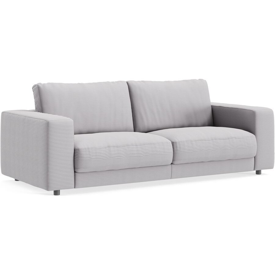 Sofa Ava Grau Stoff B 230 T 107 cm - Farbe: Grey - Material: Bezug: 88% Polyester, 12% Polyacryl - Möbel Konfigurator: Traummöbel individuell