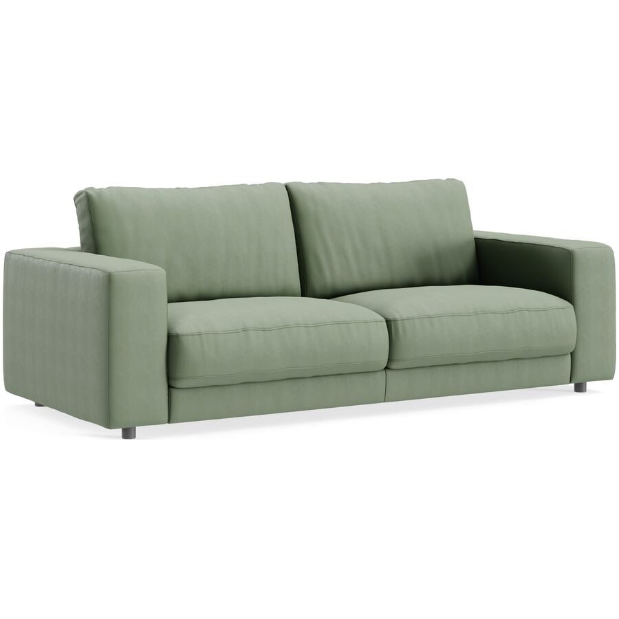 Sofa Ava Grün Stoff B 230 T 107 cm - Farbe: turtle - Material: Bezug: 100% Polyester - Möbel Konfigurator: Traummöbel individuell zusammenstellen -