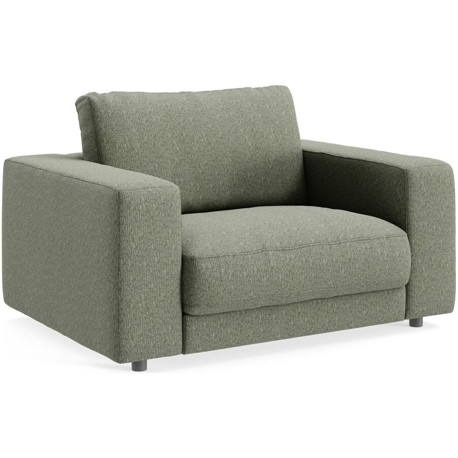 Sessel Ava Stoff 140 cm 107 cm - Farbe: Oliv - Material: Bezug: 100% Polyester - Möbel Konfigurator: Traummöbel individuell zusammenstellen - Sessel