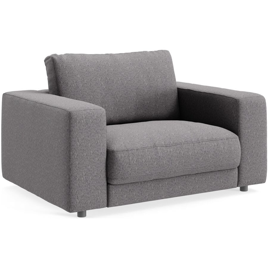 Sessel Ava Stoff 140 cm 107 cm - Farbe: Stone - Material: Bezug: 100% Polyester - Möbel Konfigurator: Traummöbel individuell zusammenstellen - Sessel