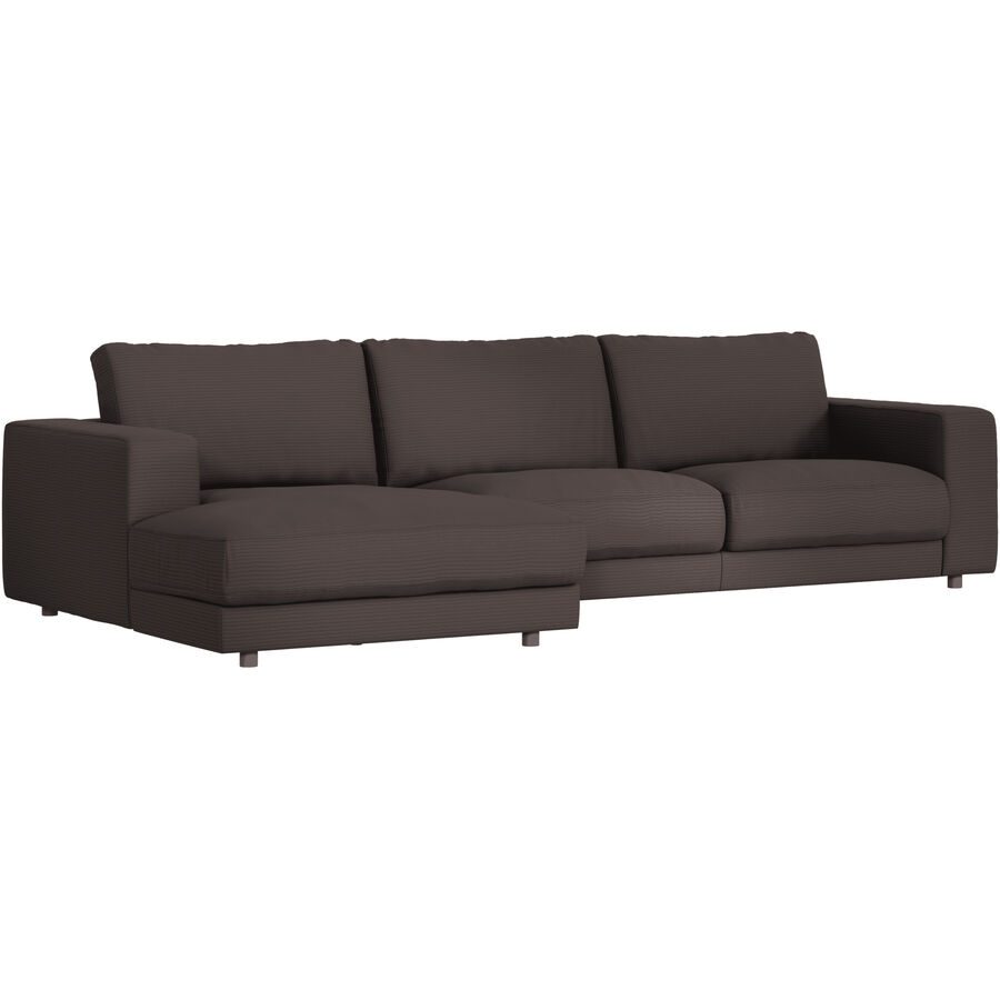 Ecksofa Ava Braun Stoff B 320 T 170 cm - Farbe: mocca - Material: Bezug: 88% Polyester, 12% Polyacryl - Möbel Konfigurator: Traummöbel individuell