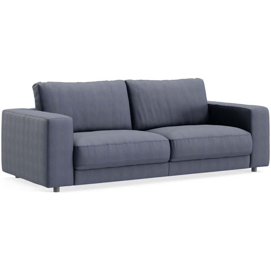 Sofa Ava Blau Stoff B 230 T 107 cm - Farbe: navy - Material: Bezug: 100% Polyester - Möbel Konfigurator: Traummöbel individuell zusammenstellen - Sofa