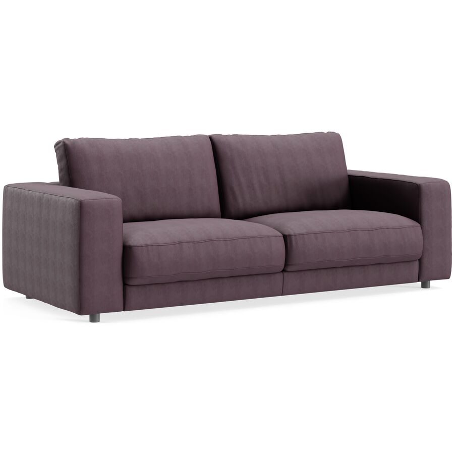 Sofa Ava Lila Stoff B 230 T 107 cm - Farbe: purple - Material: Bezug: 100% Polyester - Möbel Konfigurator: Traummöbel individuell zusammenstellen -