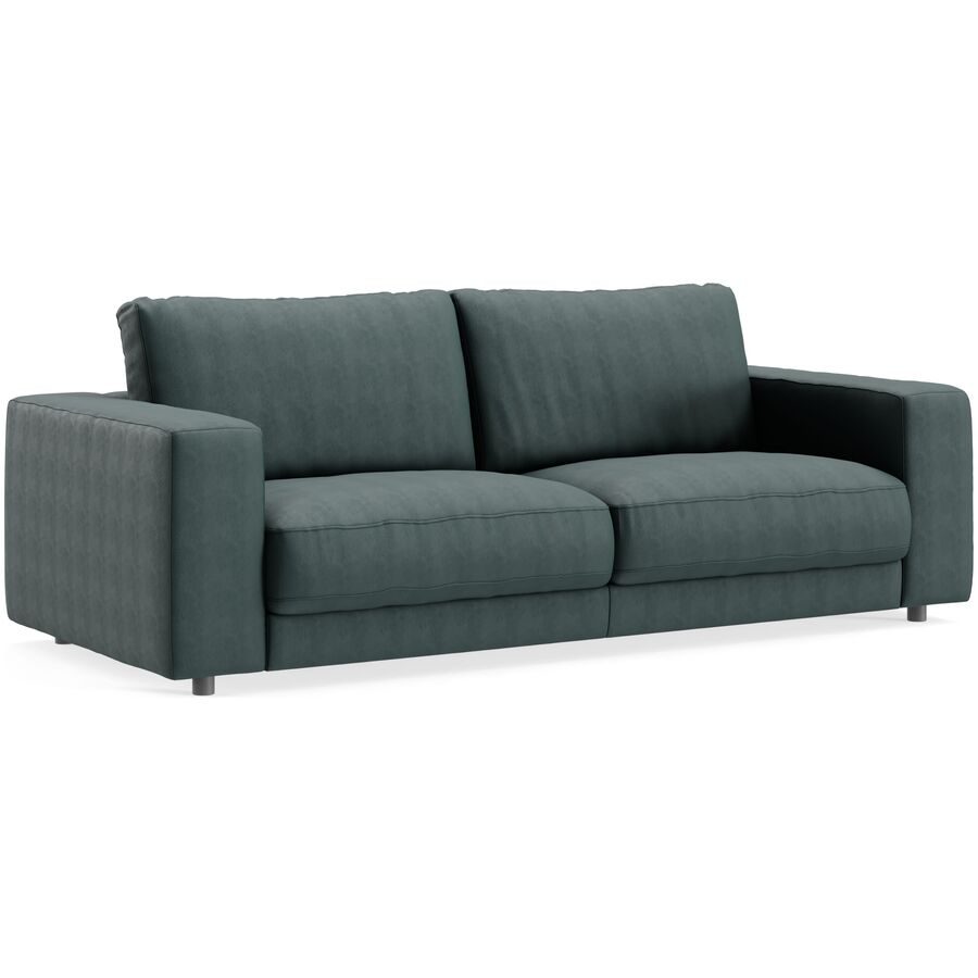 Sofa Ava Grün Stoff B 230 T 107 cm - Farbe: smaragd - Material: Bezug: 100% Polyester - Möbel Konfigurator: Traummöbel individuell zusammenstellen -