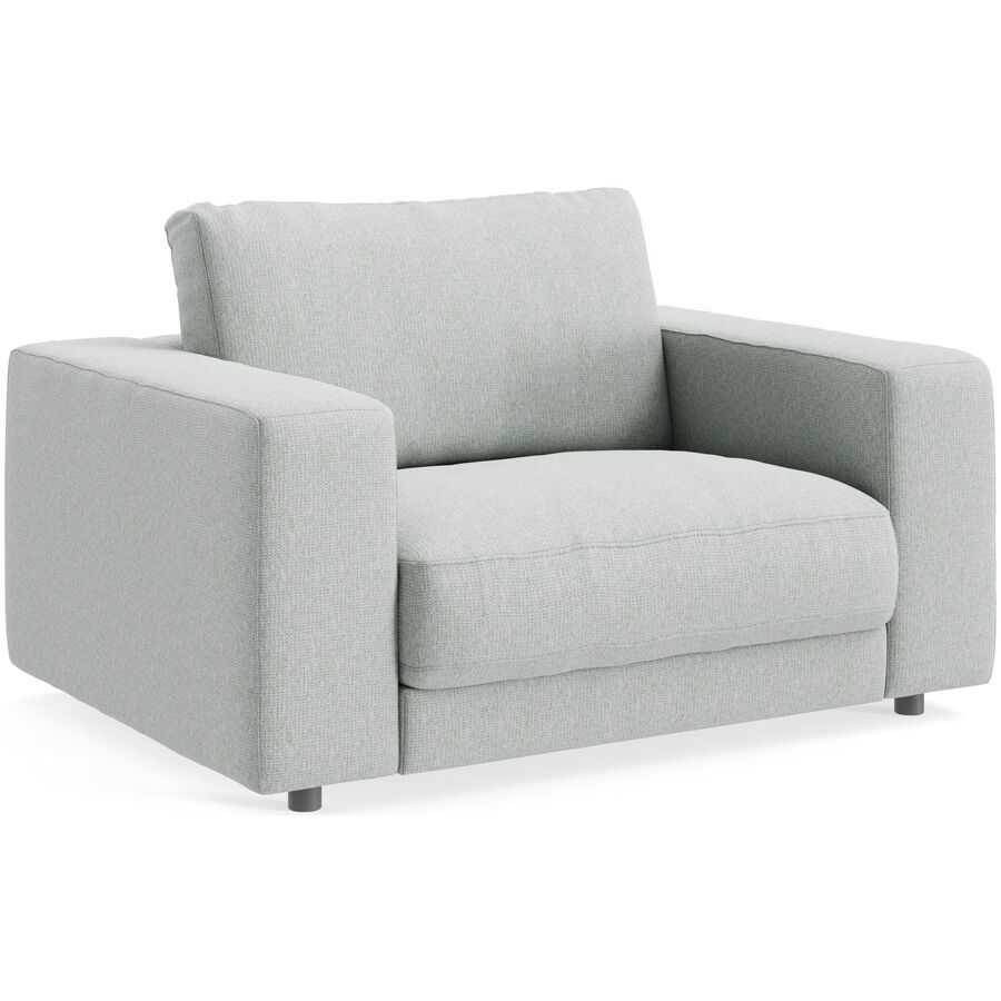 Sessel Ava Stoff 140 cm 107 cm - Farbe: platin - Material: Bezug: 100% Polyester - Möbel Konfigurator: Traummöbel individuell zusammenstellen - Sessel