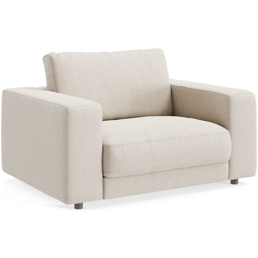 Sessel Ava Stoff 140 cm 107 cm - Farbe: Nature - Material: Bezug: 100% Polyester - Möbel Konfigurator: Traummöbel individuell zusammenstellen - Sessel
