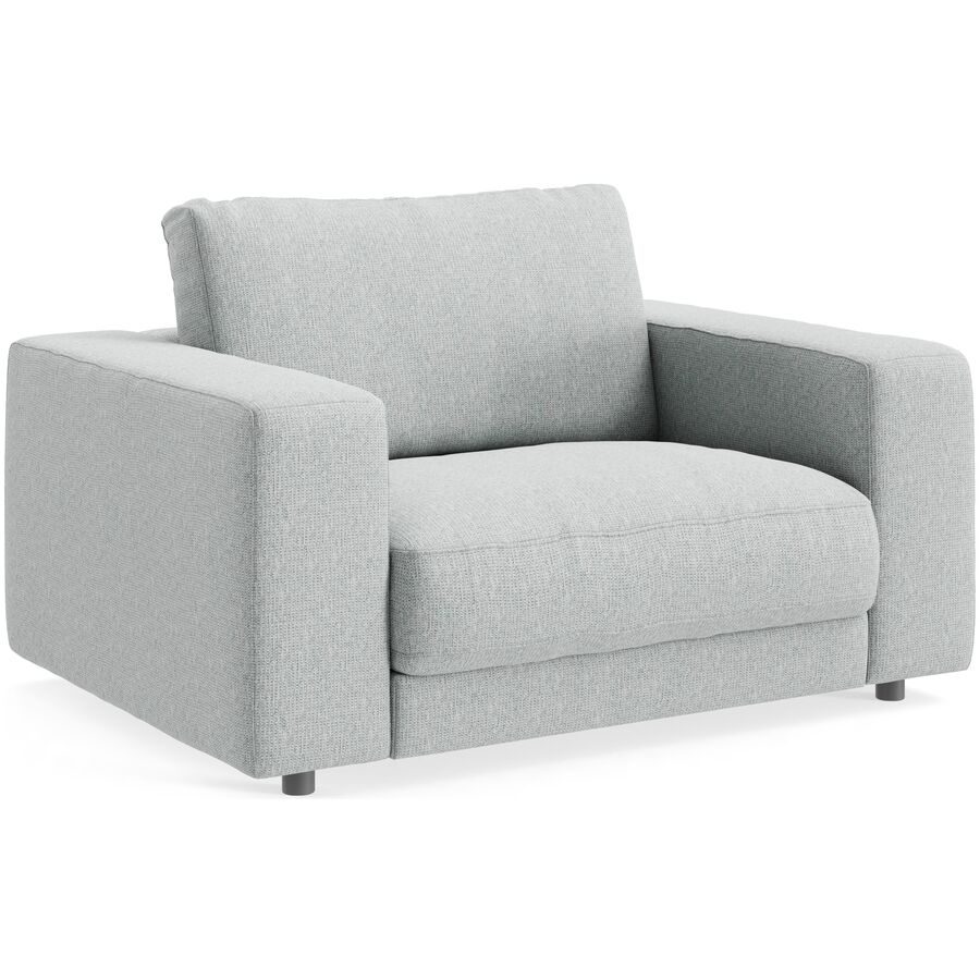 Sessel Ava Stoff 140 cm 107 cm - Farbe: frost grey - Material: Bezug: 100% Polyester - Möbel Konfigurator: Traummöbel individuell zusammenstellen -