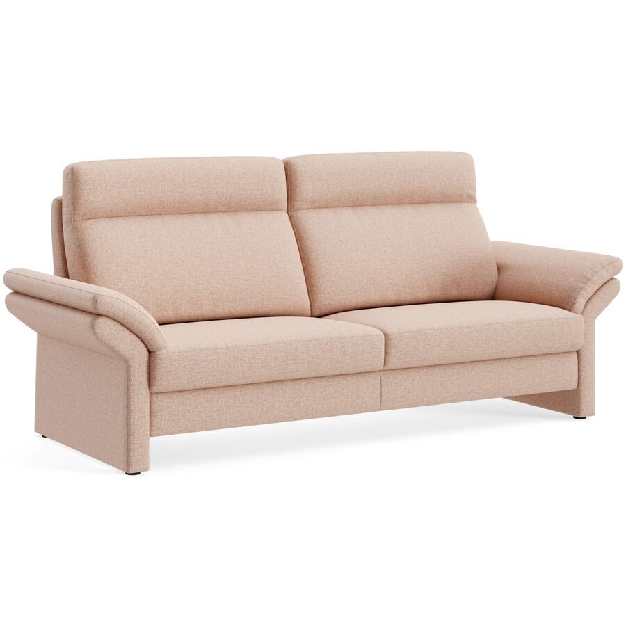 Sofa Albula Orange Stoff 222 cm 89 cm - Farbe: Milano peach - Material: Echtstoff - Möbel Konfigurator: Traummöbel individuell zusammenstellen - Sofa