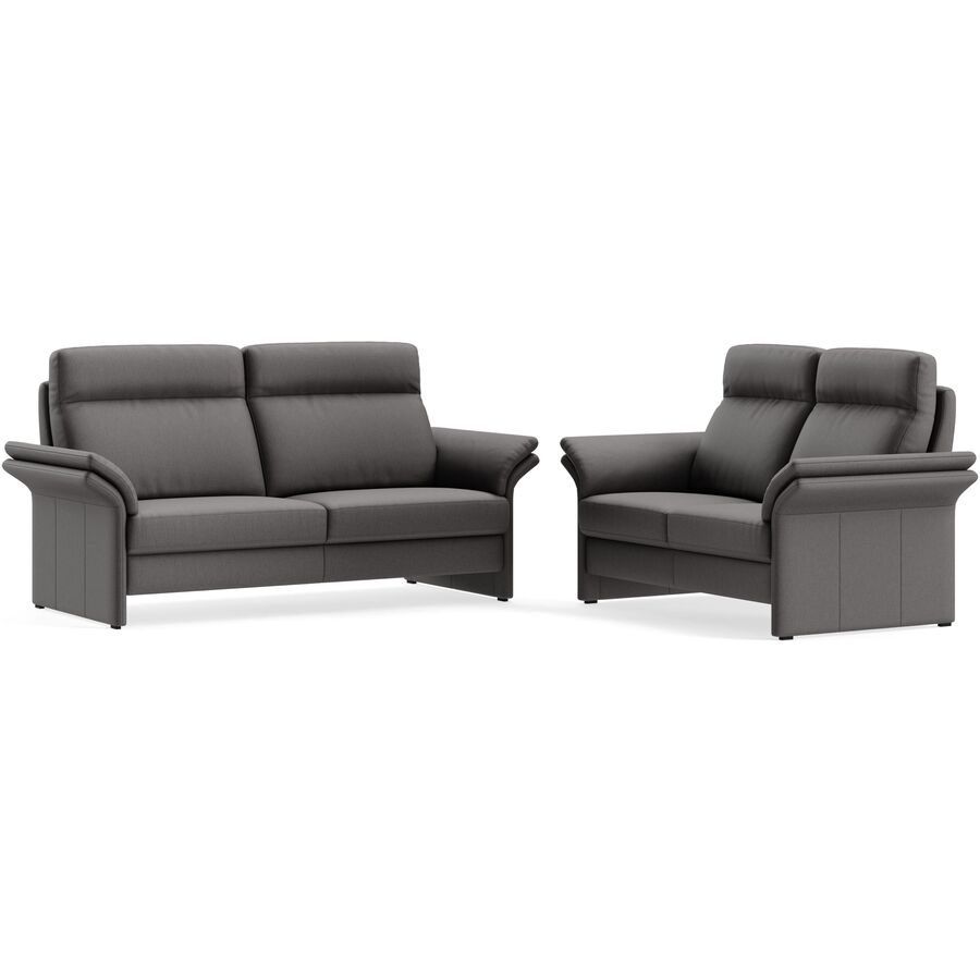 Polstergruppe Albula Braun Stoff 286 cm 241 cm - Farbe: Roma brown - Material: Echtstoff - Möbel Konfigurator: Traummöbel individuell zusammenstellen