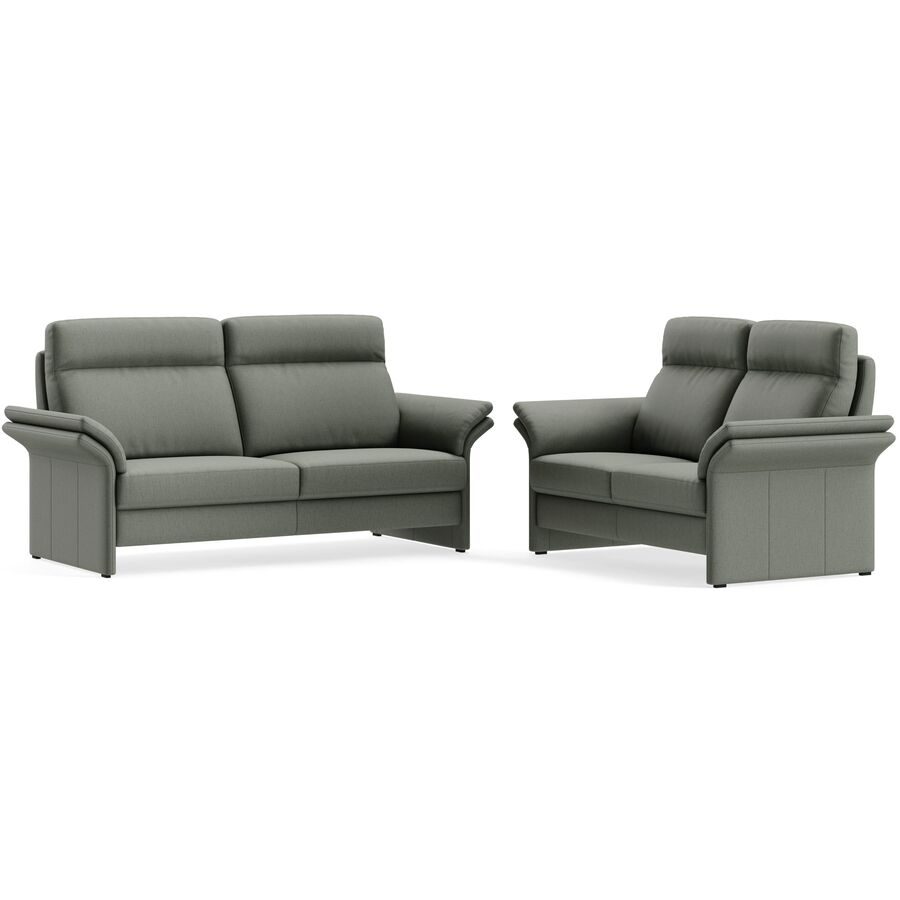 Polstergruppe Albula Grün Stoff 286 cm 241 cm - Farbe: Roma olive - Material: Echtstoff - Möbel Konfigurator: Traummöbel individuell zusammenstellen -