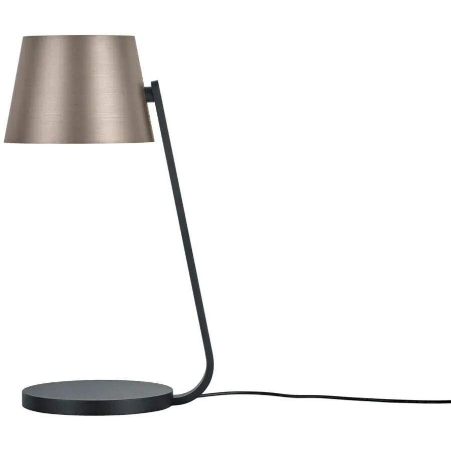 Designer-Tischlampe Bankamp Bo bronze dimmbar H 40 cm - Farbe: Bronze eloxiert - LED - Lichtfarbe: Warmweiss - Material: Stahl - Designer-Tischlampe-