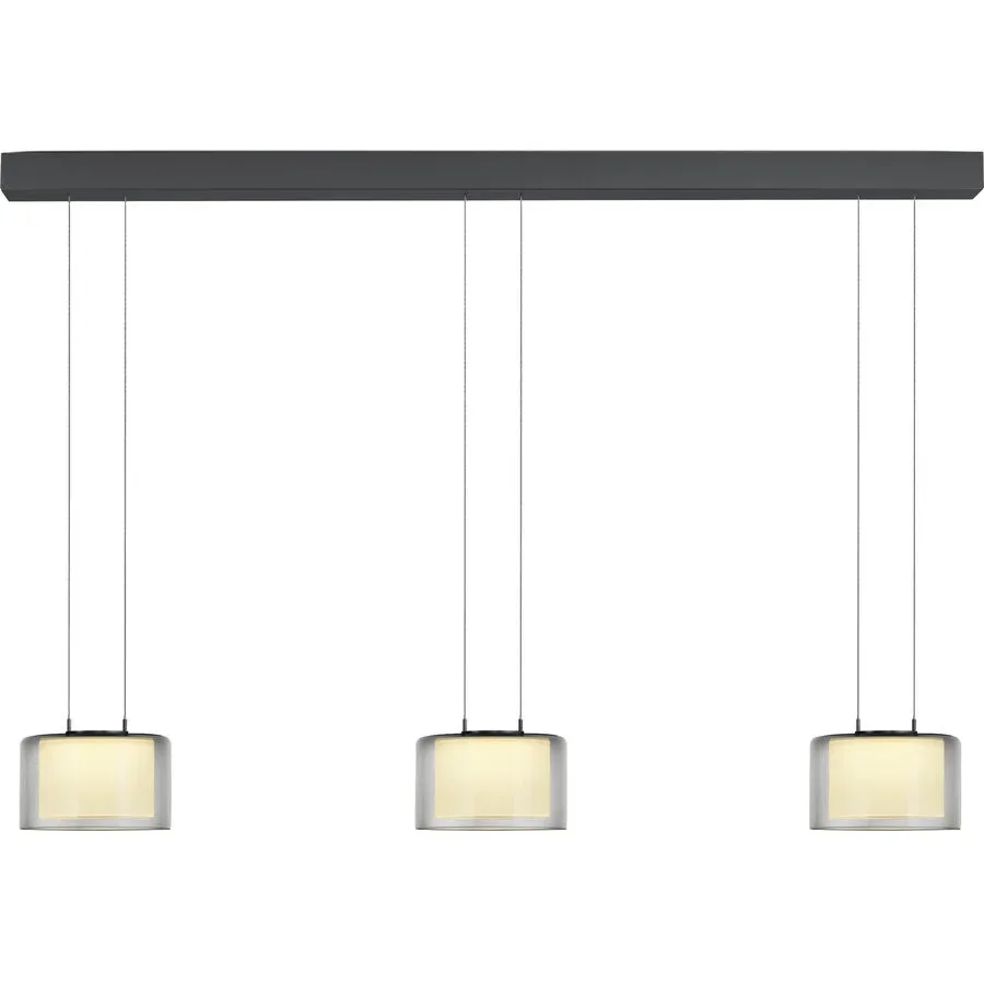 Designer-Pendellampe Bankamp Grand Smoke anthrazit - LED - Lichtfarbe: Warmweiss - Kaltes Tagesweiss - Designer-Pendellampe- LED Energiesparlampe