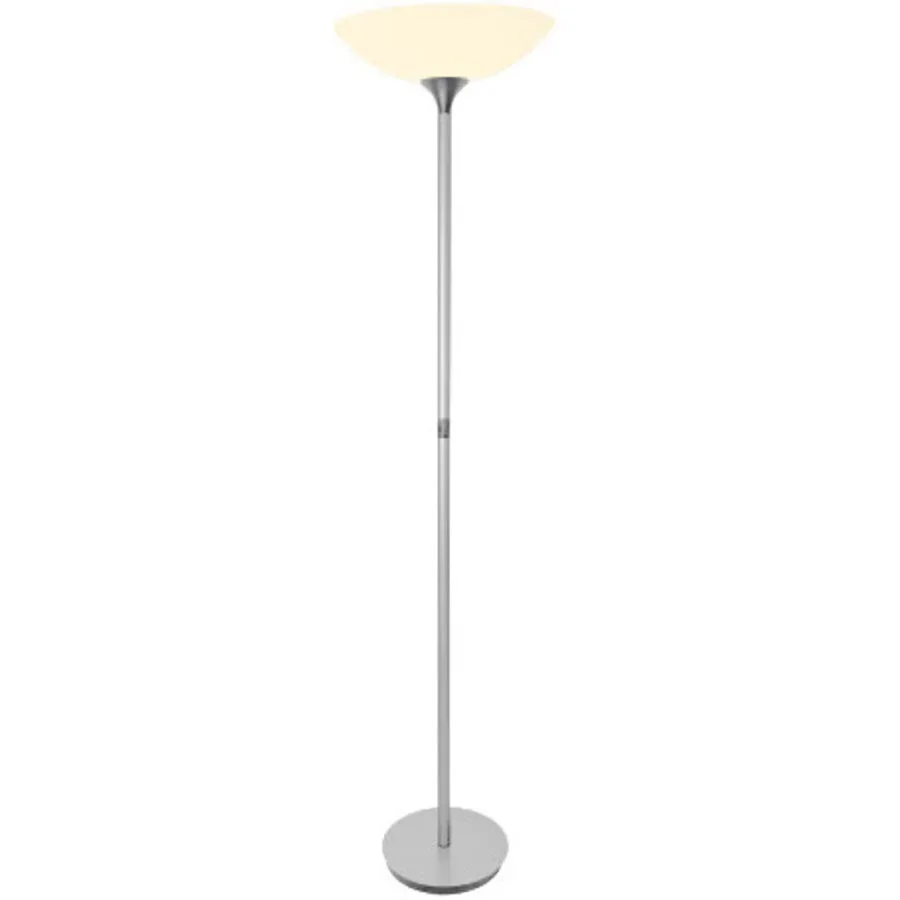 Designer-Stehlampe Bankamp Vera aluminium matt dimmbar H 180 cm - LED - Lichtfarbe: Warmweiss - Designer-Stehlampe- LED Energiesparlampe