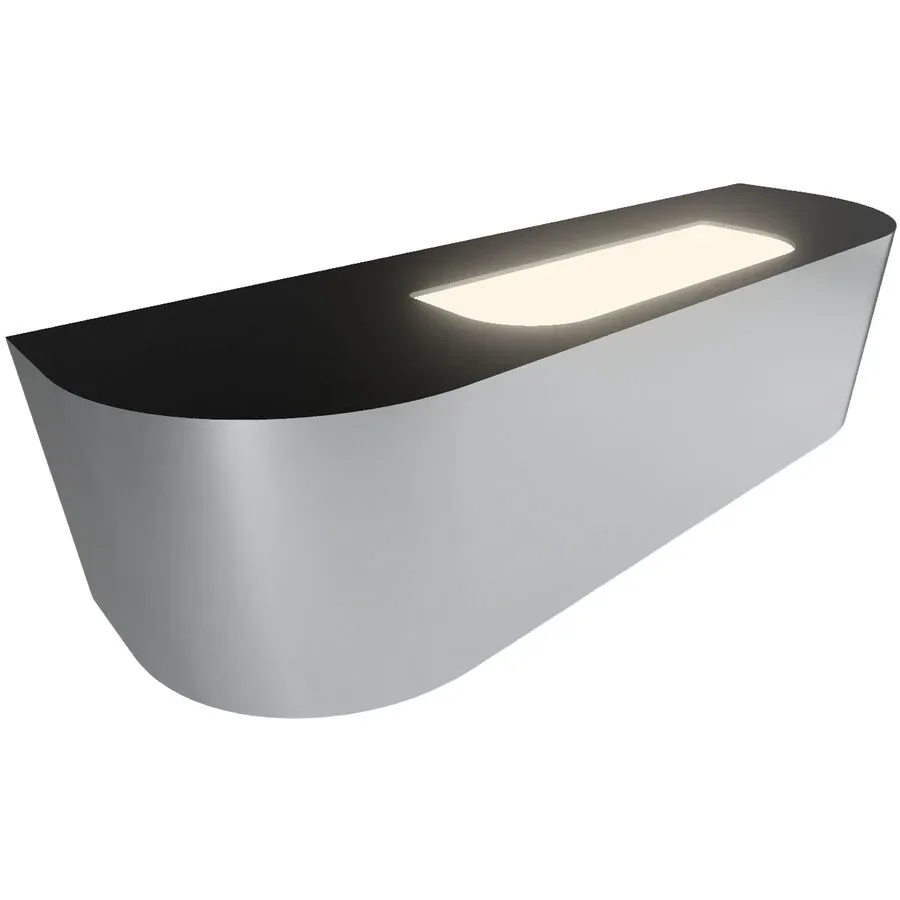 Designer-Wandlampe Bankamp Vector chrom - Lichtfarbe: Warmweiss - Designer-Wandlampe