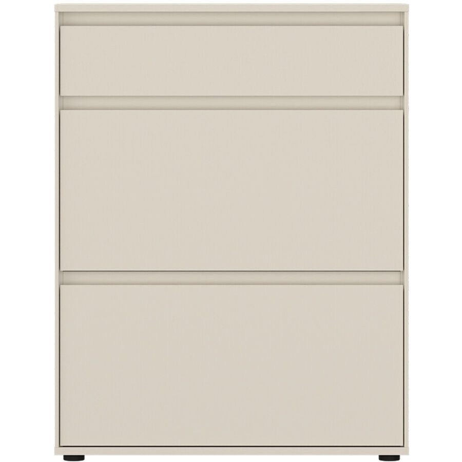 Schuhschrank Birio Beige Holzwerkstoff 75 cm 35.3 cm - Farbe: Kaschmir - Material: Spanplatte - Schuhschrank