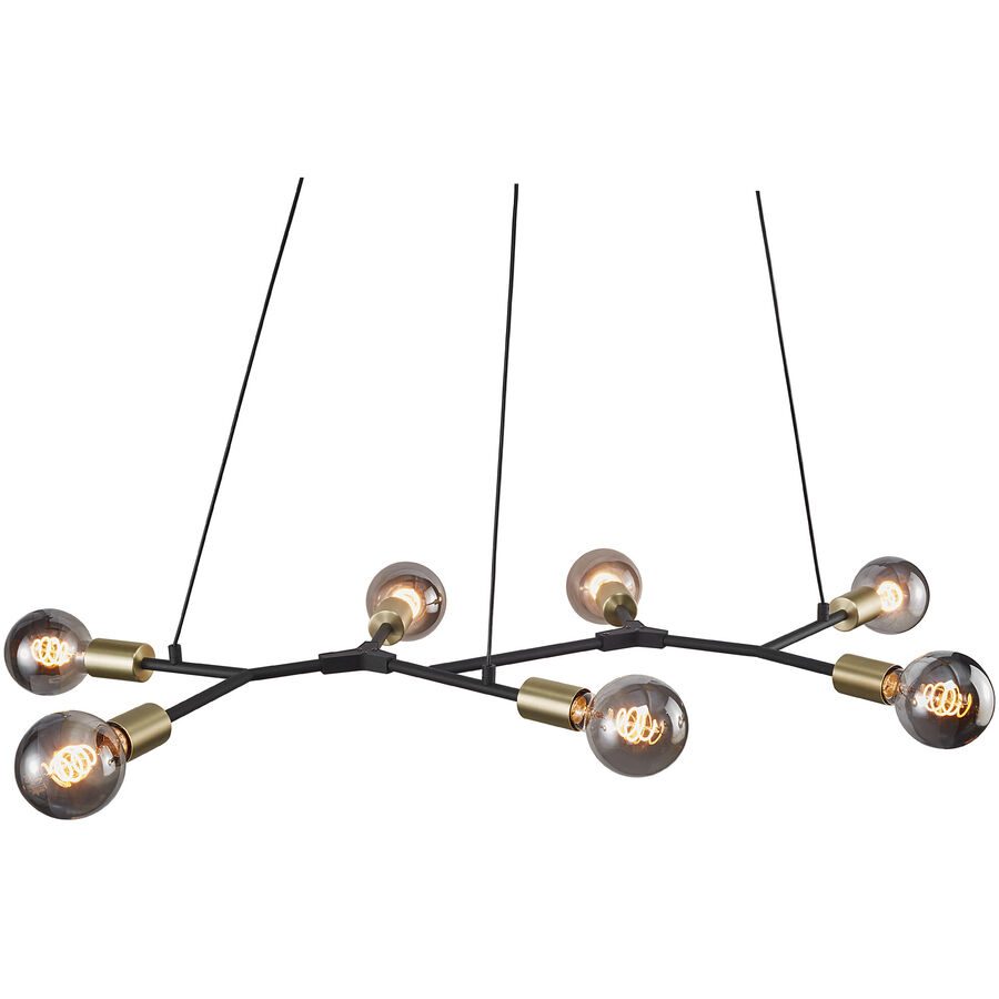 NORDLUX Pendellampe Josefine Schwarz Metall B 91 cm H 4.4 cm - Pendellampe