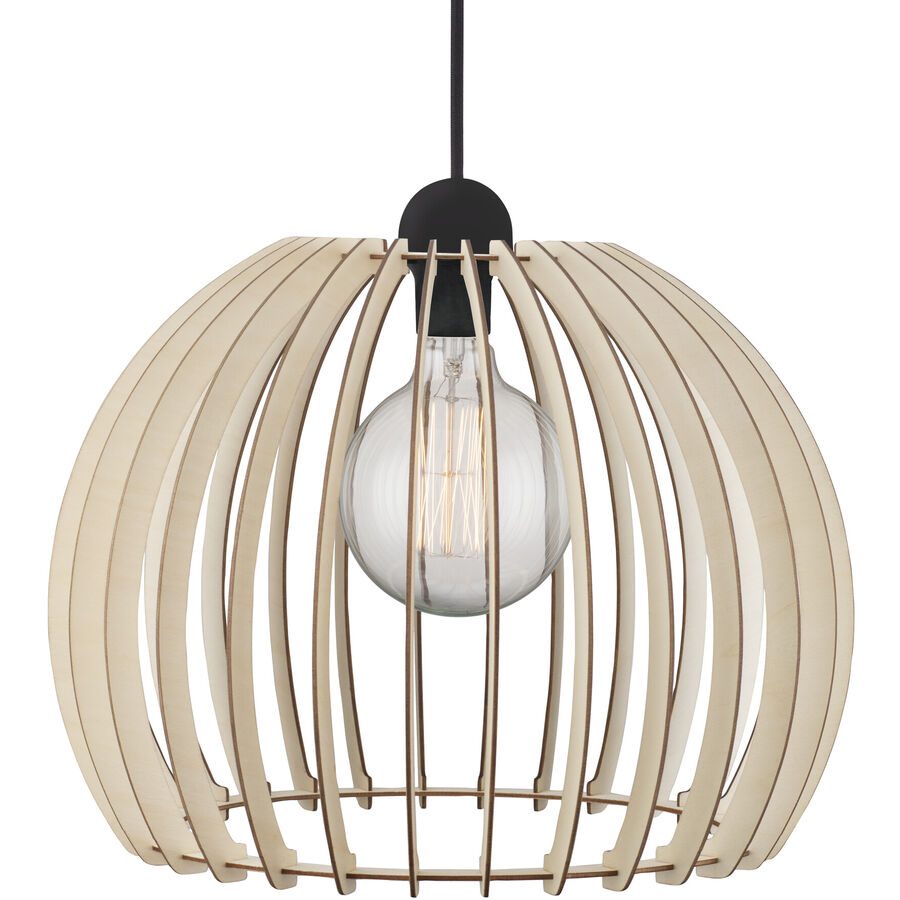 NORDLUX Pendellampe Chino Braun Holz B 40 H 34 cm - Pendellampe