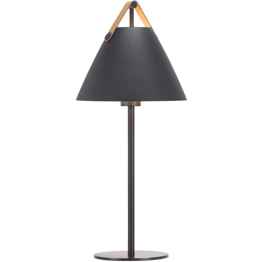 NORDLUX Tischlampe Strap Schwarz Metall B 25 H 55 cm - Tischlampe