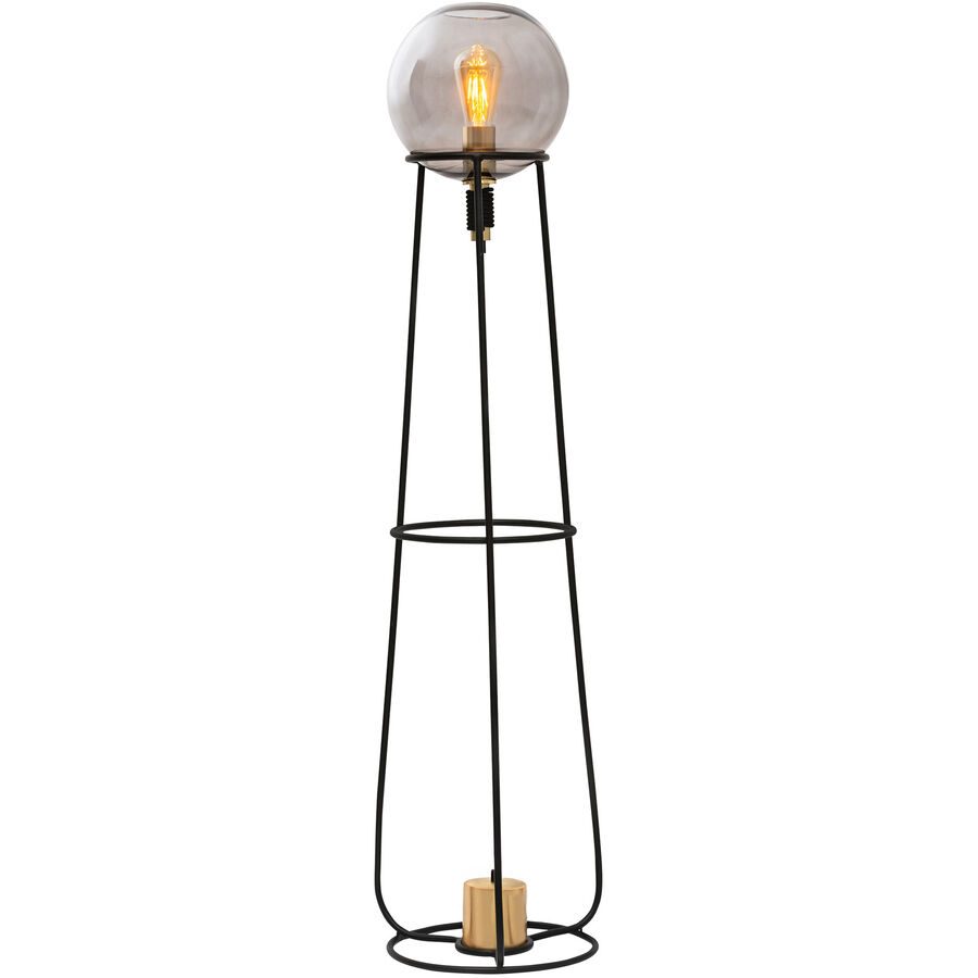 Stehlampe Stelo Schwarz Metall B 25 cm H 129.5 cm - Stehlampe