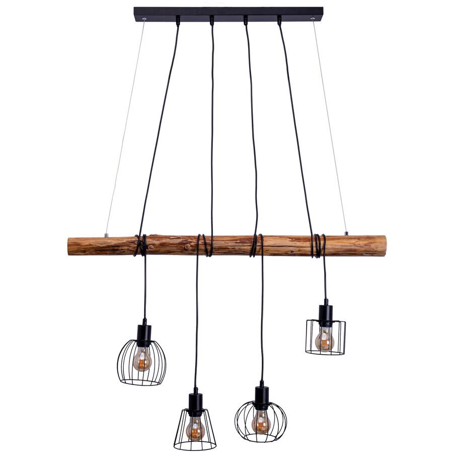 Pendellampe Navos Schwarz Metall B 20 H 100 cm - Pendellampe