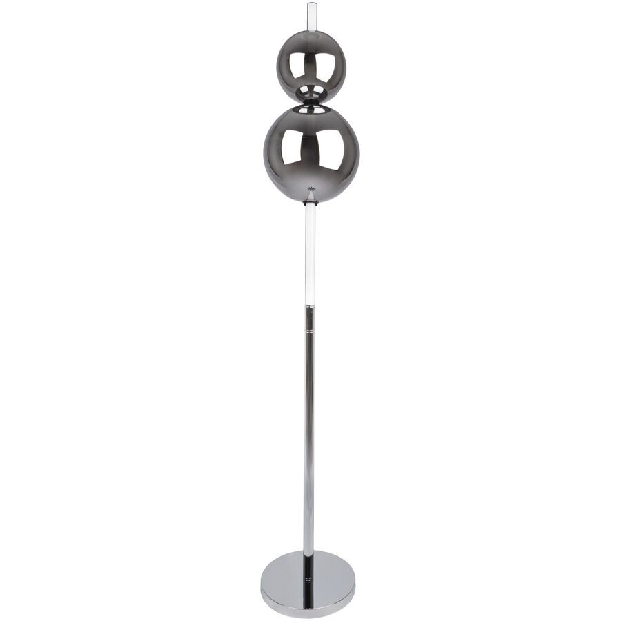 Stehlampe Nova Edelstahl Metall B 25 cm H 149.7 cm - Farbe: chrome - Stehlampe