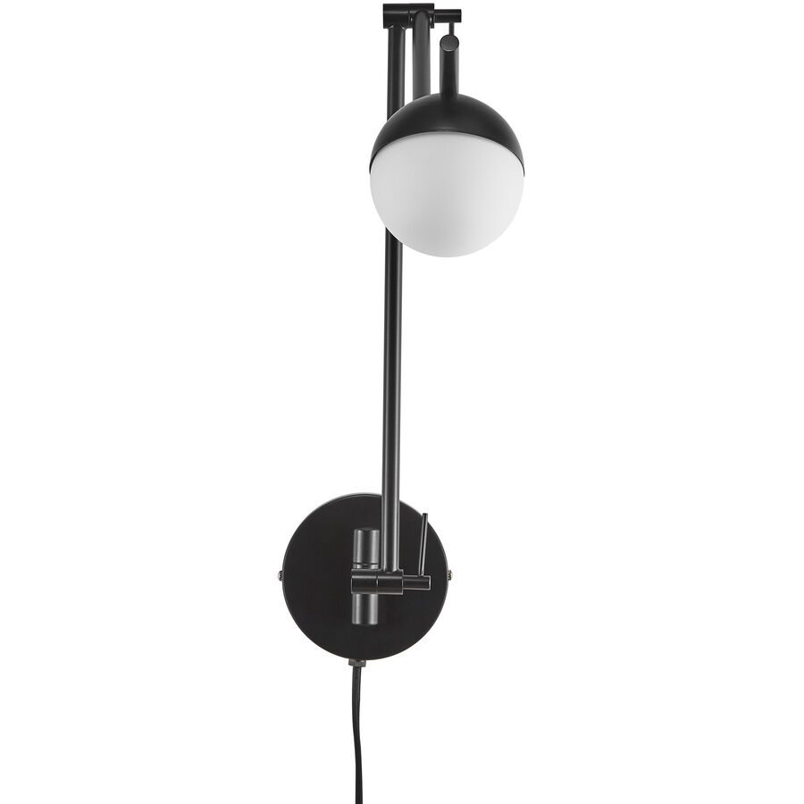 NORDLUX Wandlampe Contina Schwarz Metall B 12.5 cm H 37.2 cm - Wandlampe