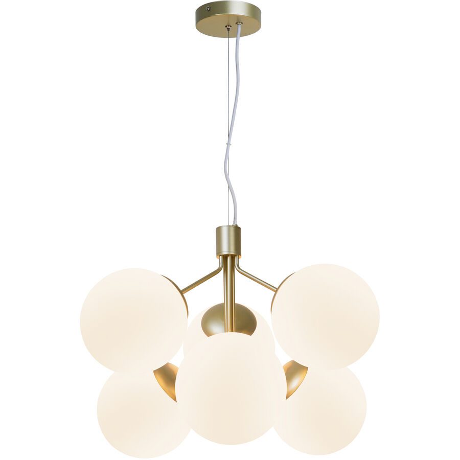 NORDLUX Pendellampe Ivona Edelstahl Glas B 62 cm H 44.5 cm - Farbe: messing - Pendellampe