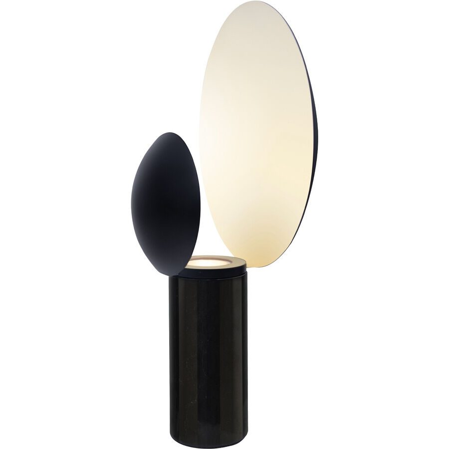 NORDLUX Tischlampe Caché Schwarz Metall B 30 H 49 cm - Material: Marmor/Metall - Tischlampe