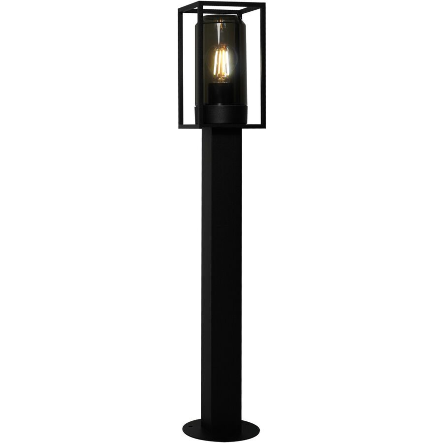 NORDLUX Aussenlampe Griffin Schwarz Aluminium B 14.5 H 80 cm - Farbe: Rauchfarben - Aussenlampe