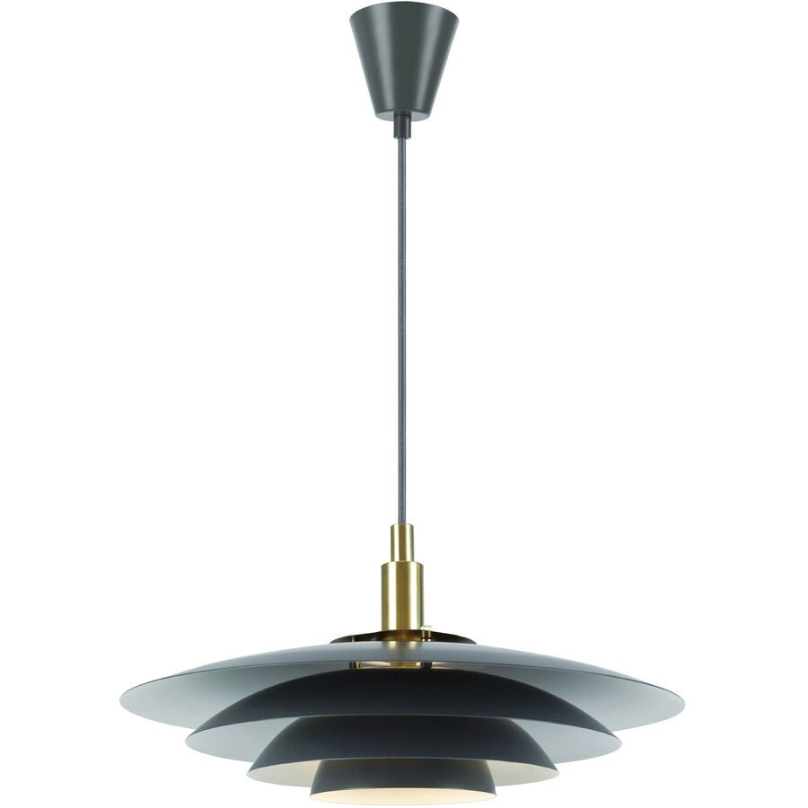 NORDLUX Pendellampe Bretagne Grau Metall B 38 cm H 18.8 cm - Pendellampe