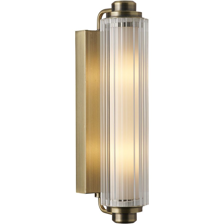 NORDLUX Wandlampe Nimal Edelstahl Kunststoff B 7.8 H 35 cm - Farbe: messing - Material: Plastik - Wandlampe